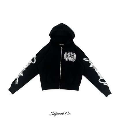 Selfmade Unisverity Zip-Up Hoodie [BLACK]